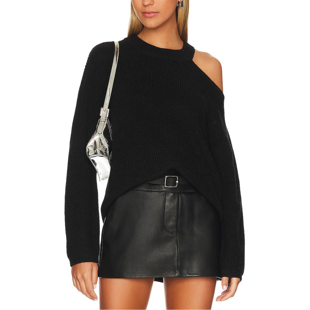 Velvet 'Elise' Black Wool Sweater Size M